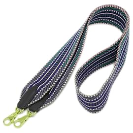 Hermès-Hermes Bandouliere Sangle Caval Shoulder Strap-White,Blue,Green