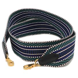Hermès-Hermes Bandouliere Sangle Caval Shoulder Strap-White,Blue,Green