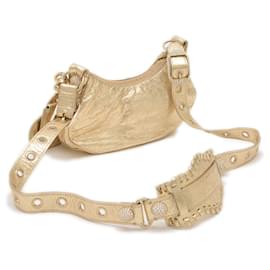 Balenciaga-Balenciaga Le Cagoule XS Shoulder Bag-Golden