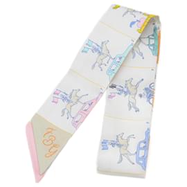 Hermès-Foulard Hermès Twilly Parade Griperle-Marron,Vert,Jaune