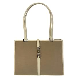Gucci-Gucci Jackie Beige Ivory Tote Bag-Beige,Cream