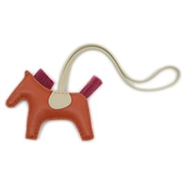 Hermès-Hermes Rodeo PM Charm-Brown,Red