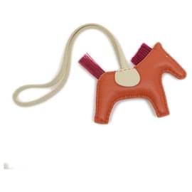 Hermès-Hermes Rodeo PM Charm-Brown,Red