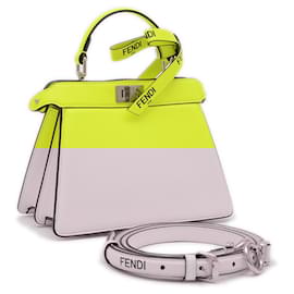 Fendi-Sac Fendi Peekaboo Iseeu Petite 2WAY-Autre,Jaune