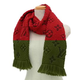 Louis Vuitton-Louis Vuitton Echarpe Logomania Scarf-Red