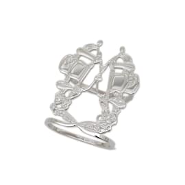 Hermès-Anneau de foulard en argent Brid de Gala d'Hermès-Argenté