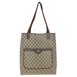 Gucci-Gucci Vintage Sherry Line Tote Bag-Brown