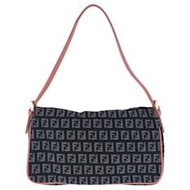 Fendi-Sac à épaule Fendi Zucchino-Noir,Rose