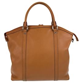 Gucci-Gucci GG Marmont Brown Camel Leather Tote Bag-Brown,Camel