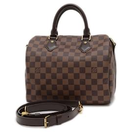 Louis Vuitton-Louis Vuitton Damier Speedy Bandouliere 25 Handbag-Damier ebene