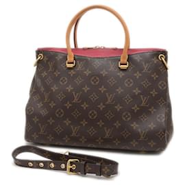 Louis Vuitton-Louis Vuitton Monogram Pallas 2WAY Bag Cerise M41147-Brown,Monogram