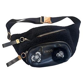 Borsa a tracolla Liu.Jo Nera in pelliccia sintetica e pelle Nero