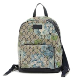 Gucci-Gucci GG Blooms Canvas Backpack in Blue-Blue
