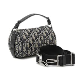 Christian Dior-Christian Dior Dior Oblique Jacquard Kenny Scharf Collaboration 2WAY Bag-Navy blue