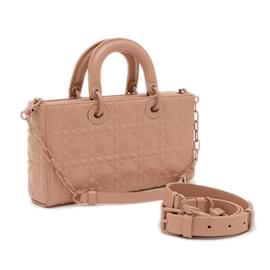 Christian Dior-Christian Dior Dior Lady D Joy Medium Cannage 3WAY Bag-Beige