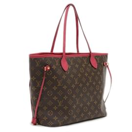 Louis Vuitton-Louis Vuitton Monogram Ikat Flower Neverfull MM Tote Bag-Pink,Monogram
