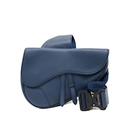 Christian Dior-Christian Dior Dior Saddle Bag in Blue-Blue