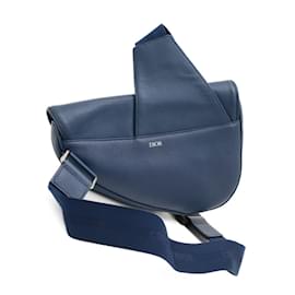 Christian Dior-Christian Dior Dior Saddle Bag in Blue-Blue