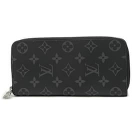 Louis Vuitton-Louis Vuitton Monogram Eclipse Zippy Wallet-Black,Monogram