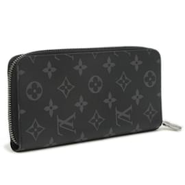 Louis Vuitton-Louis Vuitton Monogram Eclipse Zippy Wallet-Black,Monogram