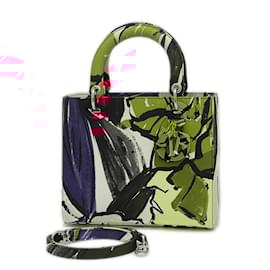 Christian Dior-Christian Dior Dior Lady Cannage 2WAY Bag Medium Multicolor-Multiple colors