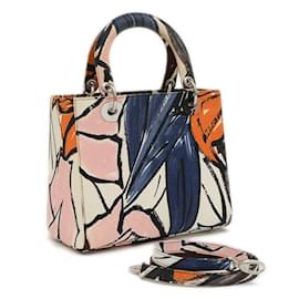 Christian Dior-Christian Dior Dior Lady Cannage 2WAY Bag Medium Multicolor-Multiple colors