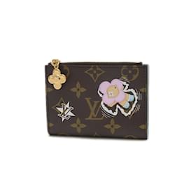 Louis Vuitton-Louis Vuitton Monogram Vivienne Portefeuille Lisa Compact Wallet-Brown,Blue,Monogram