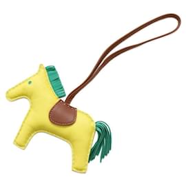Hermès-Hermes Bag Charm Rodeo MM-Golden,Other