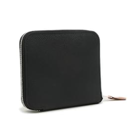 Hermès-Hermes Azap Compact Silk In Wallet-Black
