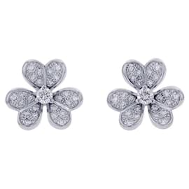 Van Cleef & Arpels-Van Cleef & Arpels Frivole Mini Diamond Stud Earrings-White