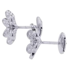 Van Cleef & Arpels-Van Cleef & Arpels Frivole Mini Diamond Stud Earrings-White