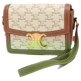 Céline-Celine Triomphe Shoulder Bag-White
