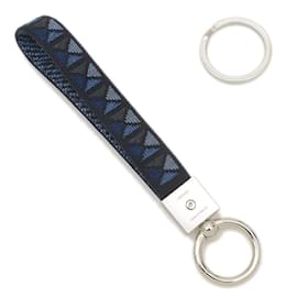 Hermès-Hermes Medor XO Wristlet Key Holder Ring-Blue