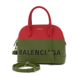 Balenciaga-Sac à main Balenciaga Ville Top Handle S 2WAY-Rouge