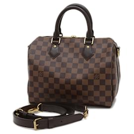 Louis Vuitton-Louis Vuitton Damier Speedy Bandouliere 25 2WAY Bag-Brown,Damier ebene