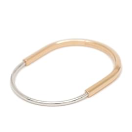 Tiffany & Co-Pulseira estreita Tiffany Rock Medium K18YG WG-Dourado