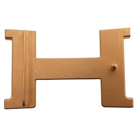 Hermès-HERMES H CONSTANCE XL 42MM GOLDEN METAL BUCKLE BELT-Golden