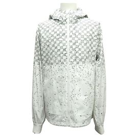 NOVO CASACO LOUIS VUITTON 1AA533 52 L MOLETOM COM CAPUZ XADREZ Branco