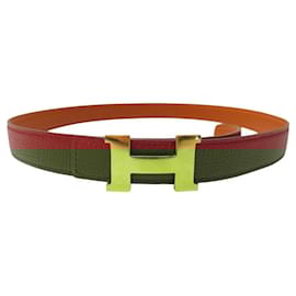 Hermès-HERMES BELT MINI CONSTANCE BUCKLE 24MM SIZE 78 REVERSIBLE LEATHER BELT-Other