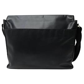 Saint Laurent-SAC SACOCHE SAINT LAURENT 326859 BLACK LEATHER MESSENGER BAG-Black