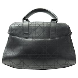 Christian Dior-CHRISTIAN DIOR RASTA HAND BAG IN BLACK CANNAGE LEATHER JOHN GALLIANO PURSE-Black