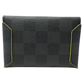 Louis Vuitton-NINE LOUIS VUITTON ALPHA ABLOH N40296 CARD HOLDERS IN MINI DAMIER CANVAS POUCH-Grey