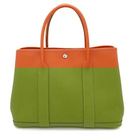 Hermès-Sac Tote PM Hermes Garden-Rouge