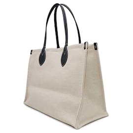 Gucci-Gucci Medium Tote Bag-Beige,Dark blue