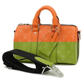 Louis Vuitton-Louis Vuitton Taigarama Keepall Bandouliere 25 Bag-Orange