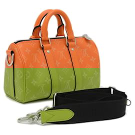 Louis Vuitton-Louis Vuitton Taigarama Keepall Bandouliere 25 Bag-Orange