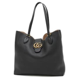 Gucci-Gucci GG Marmont Dahlia Tote Bag-Black
