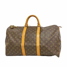 Louis Vuitton-Louis Vuitton Boston Bag Monogram Keepall 50-Brown