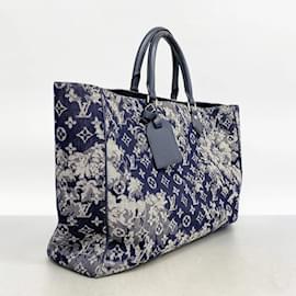 Louis Vuitton-Louis Vuitton Monogram Tapestry Tote Bag-Navy blue