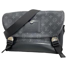 Louis Vuitton-Louis Vuitton Monogram Eclipse Voyage PM Shoulder Bag-Black